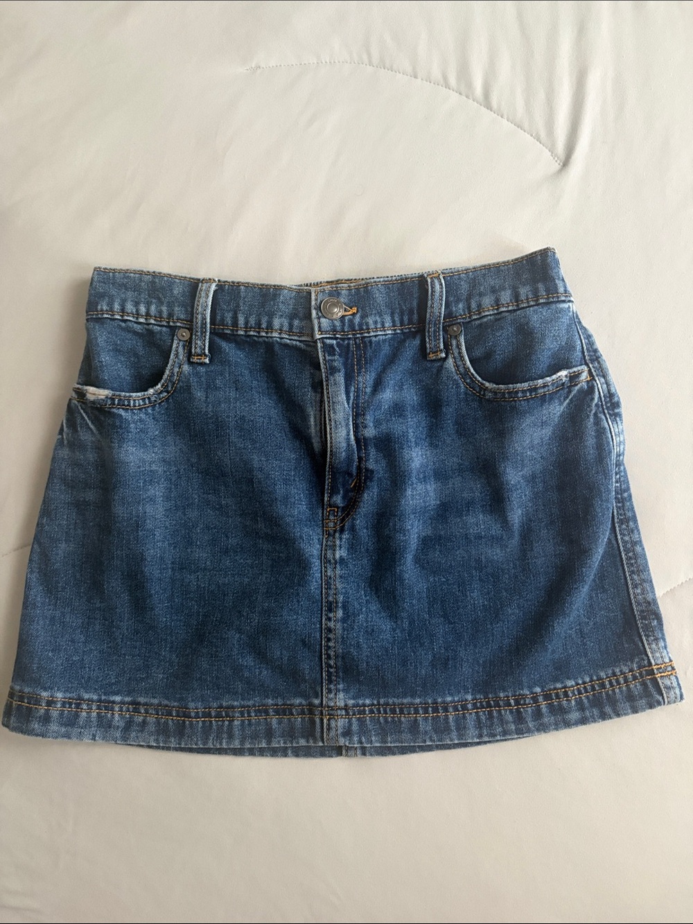 aerie Daydream Denim Mini Skirt